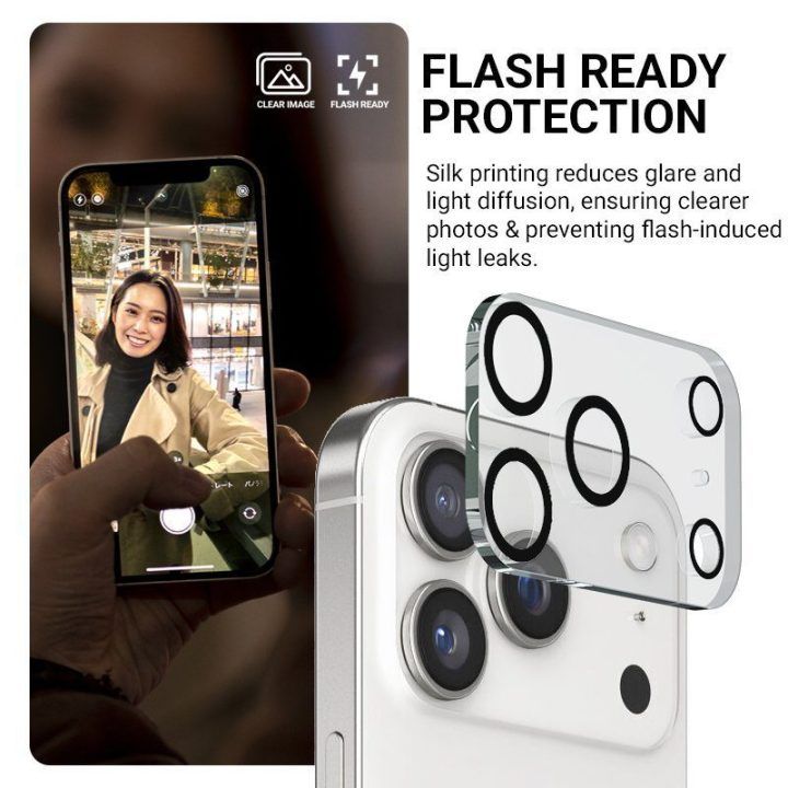 Apsauginis stiklas kamerai iPhone 17 Pro Max, Crong Lens Shield