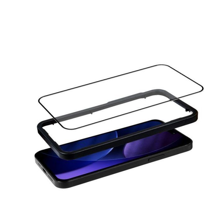 Grūdintas apsauginis stiklas iPhone Air su rėmeliu