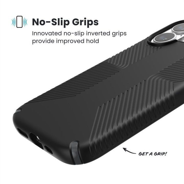 Dėklas iPhone 17, juodas Speck Presidio2 Grip MagSafe