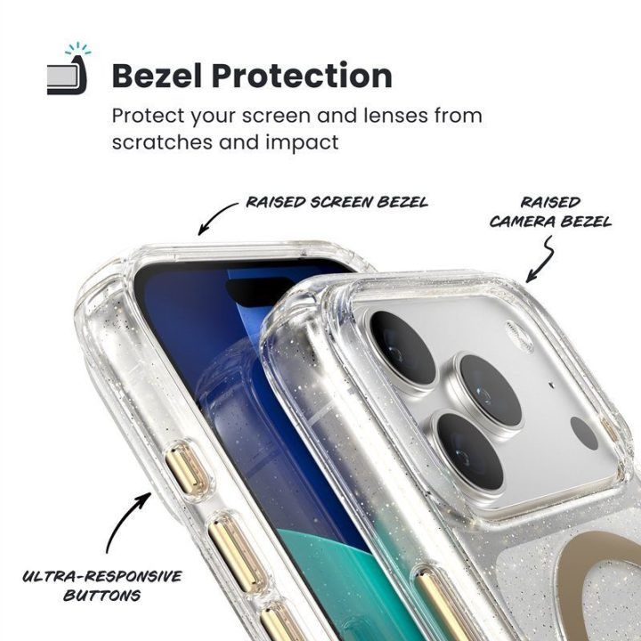 Dėklas Speck Presidio Lux MagSafe iPhone 17 Pro, auksinis