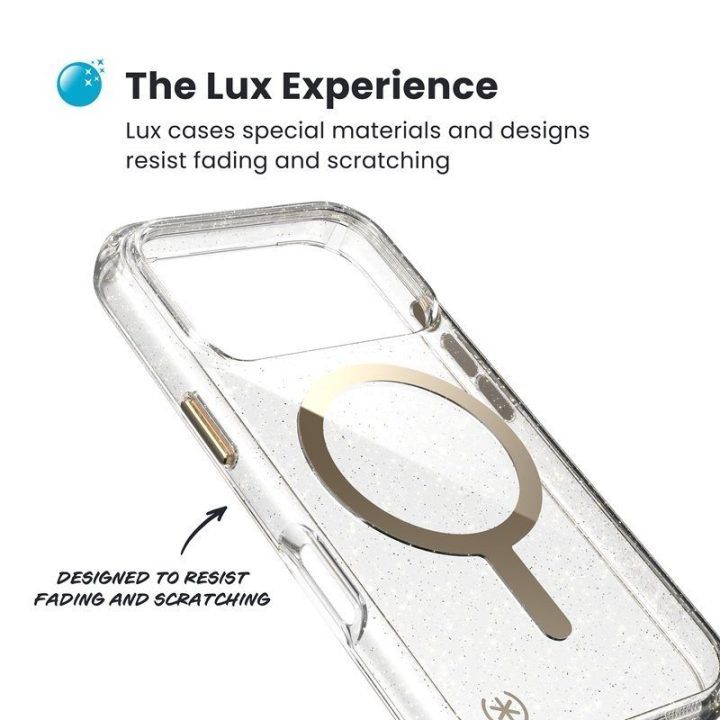 Dėklas Speck Presidio Lux MagSafe iPhone 17 Pro, auksinis