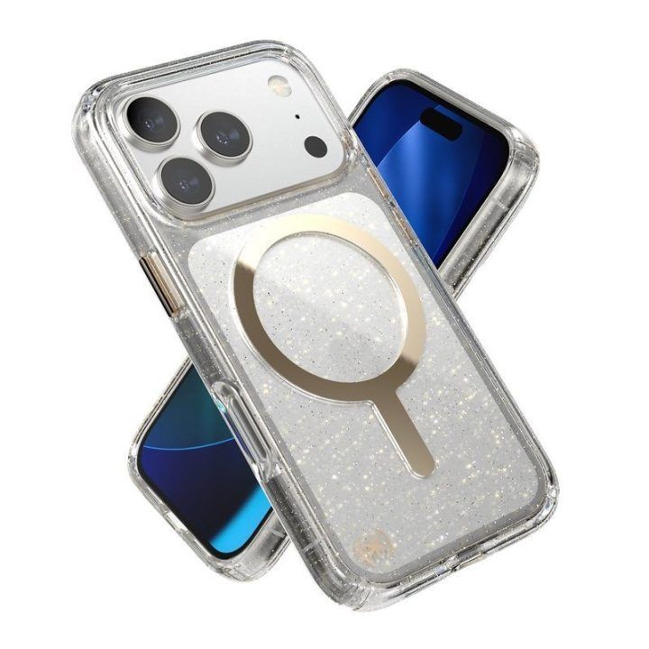 Dėklas Speck Presidio Lux MagSafe iPhone 17 Pro, auksinis