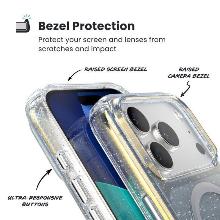 Dėklas Speck Presidio Lux MagSafe iPhone 17 Pro, sidabro spalvos