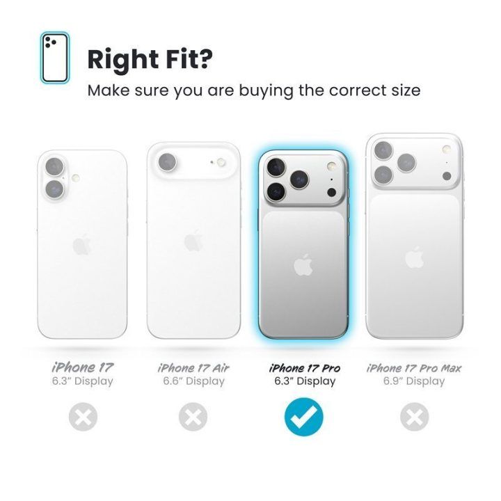 Dėklas Speck Presidio Lux MagSafe iPhone 17 Pro, sidabro spalvos