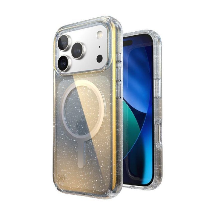 Dėklas Speck Presidio Lux MagSafe iPhone 17 Pro, sidabro spalvos