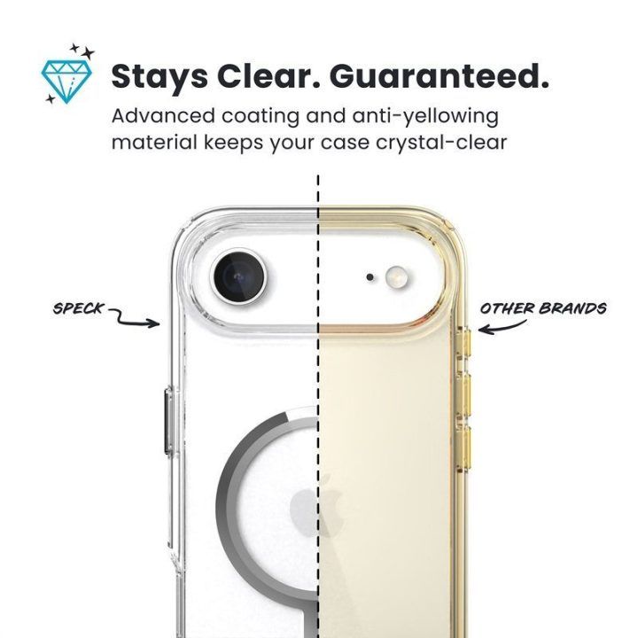 Permatomas dėklas Speck Presidio Perfect Clear MagSafe iPhone Air