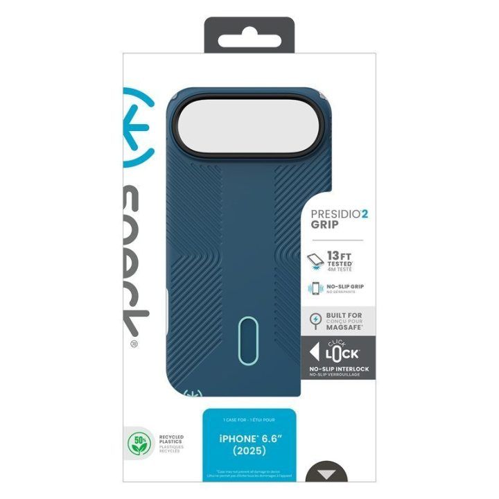 Dėklas iPhone Air Speck Presidio2 Grip ClickLock MagSafe, mėlynas