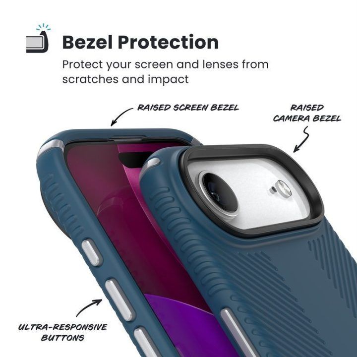 Dėklas iPhone Air Speck Presidio2 Grip ClickLock MagSafe, mėlynas
