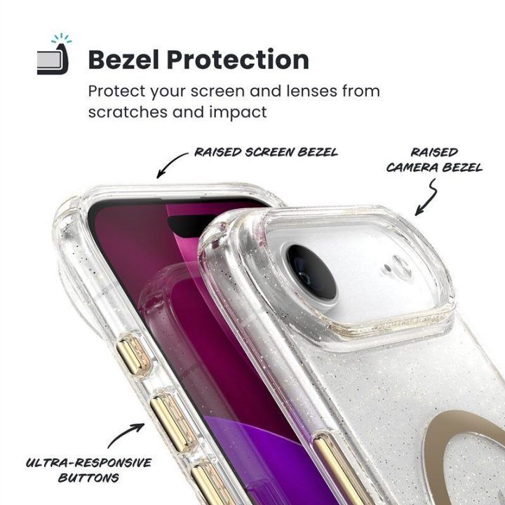 Speck Presidio Lux MagSafe dėklas iPhone Air, permatomas
