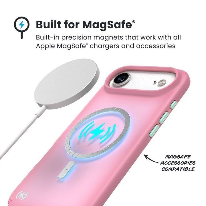 Dėklas iPhone Air Speck Presidio Lux MagSafe, rožinis