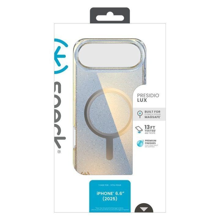 Dėklas iPhone Air Speck Presidio Lux MagSafe, sidabro spalvos