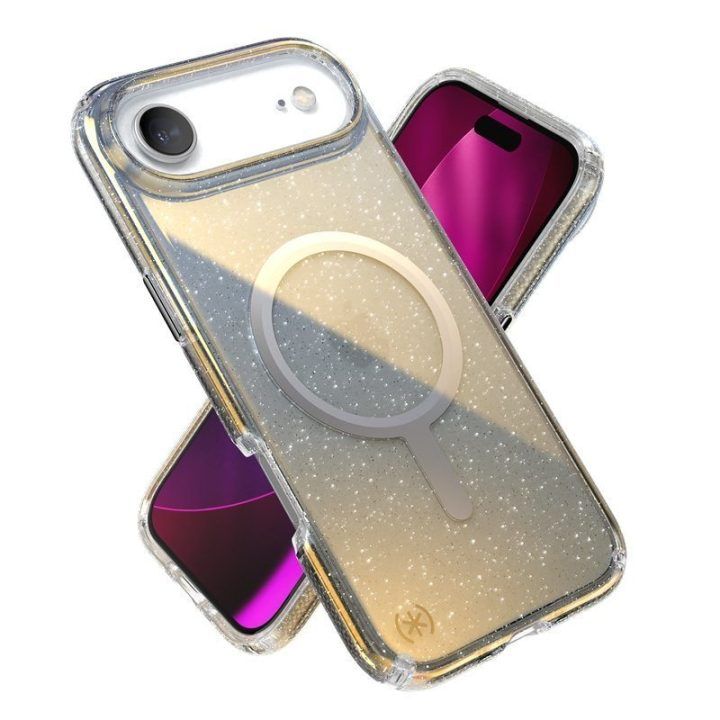 Dėklas iPhone Air Speck Presidio Lux MagSafe, sidabro spalvos
