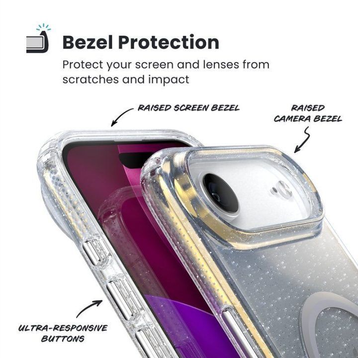 Dėklas iPhone Air Speck Presidio Lux MagSafe, sidabro spalvos