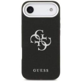 Dėklas iPhone Air Guess Grained Big 4G Classic Logo, juodas