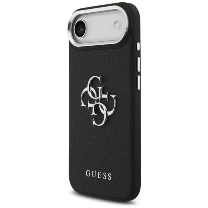 Dėklas iPhone Air Guess Grained Big 4G Classic Logo, juodas