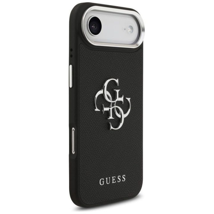 Dėklas iPhone Air Guess Grained Big 4G Classic Logo, juodas