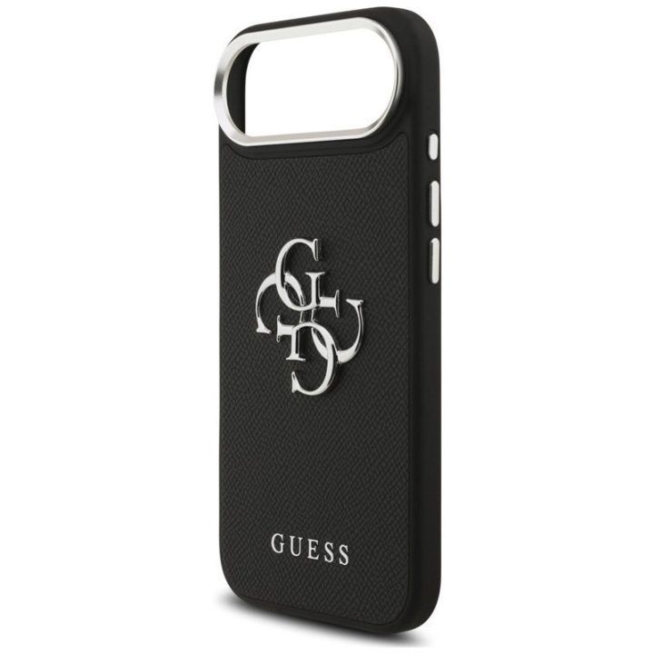 Dėklas iPhone Air Guess Grained Big 4G Classic Logo, juodas