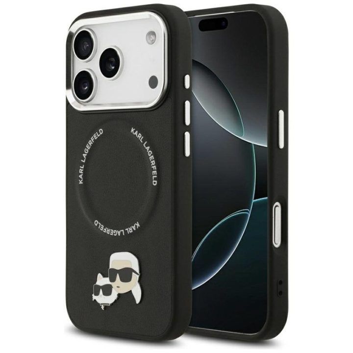 Dėklas iPhone 17 Pro Karl Lagerfeld juodas