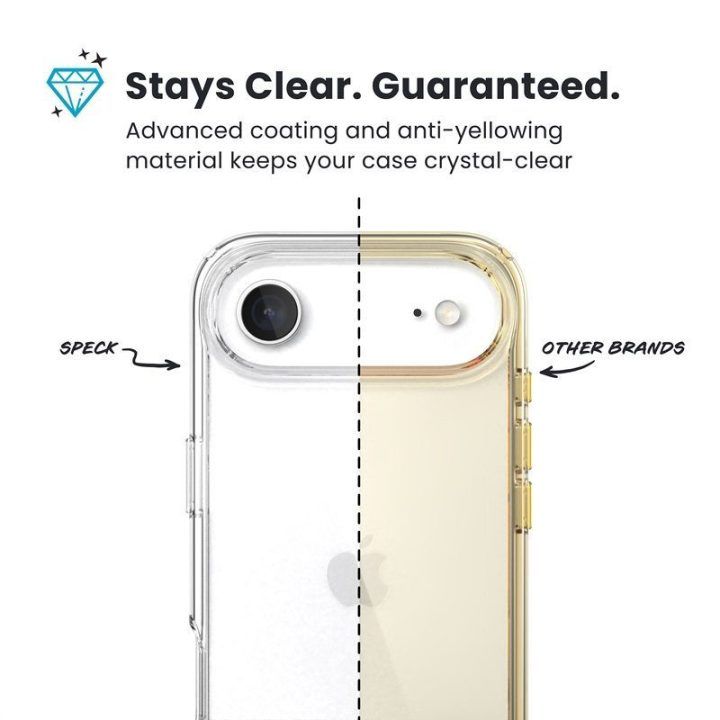 Permatomas dėklas iPhone Air Speck Presidio Perfect-Clear