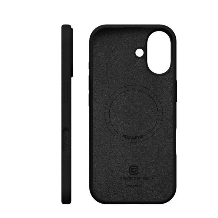 Dėklas iPhone 17, juodas, Crong Color Cover Magnetic