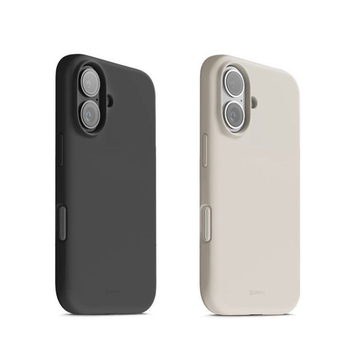 Dėklas iPhone 17 Crong Stone Beige, MagSafe