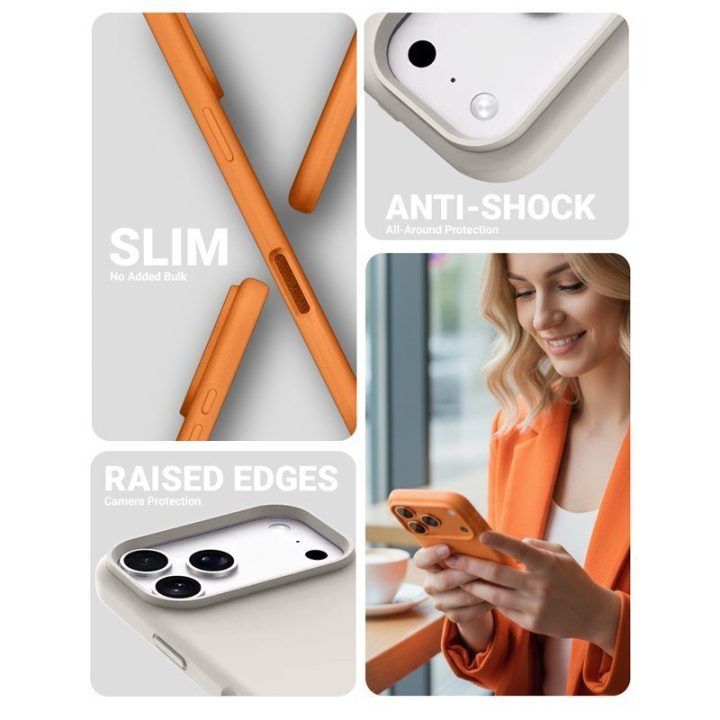 MagSafe dėklas iPhone Air, juodas, Crong