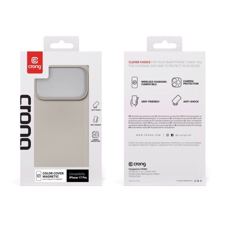 Silikoninis dėklas MagSafe iPhone 17 Pro, stone beige