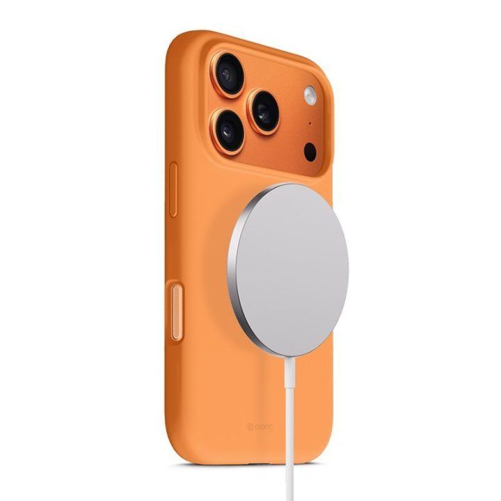 Dėklas Crong Color Cover Magnetic iPhone 17 Pro, oranžinis