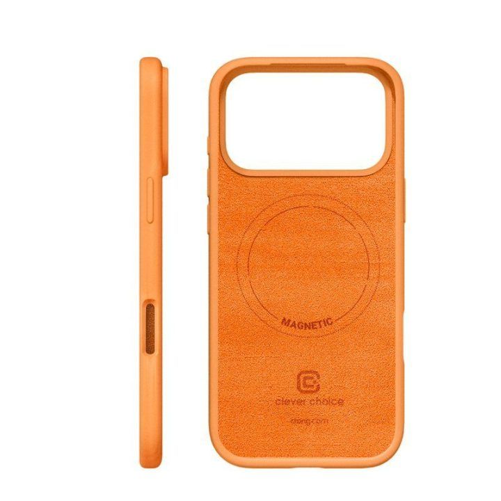Dėklas Crong Color Cover Magnetic iPhone 17 Pro, oranžinis