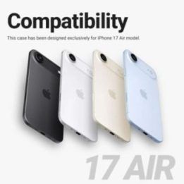 Dėklas iPhone Air, juodas, CRONG Hybrid Frost MAG Cover