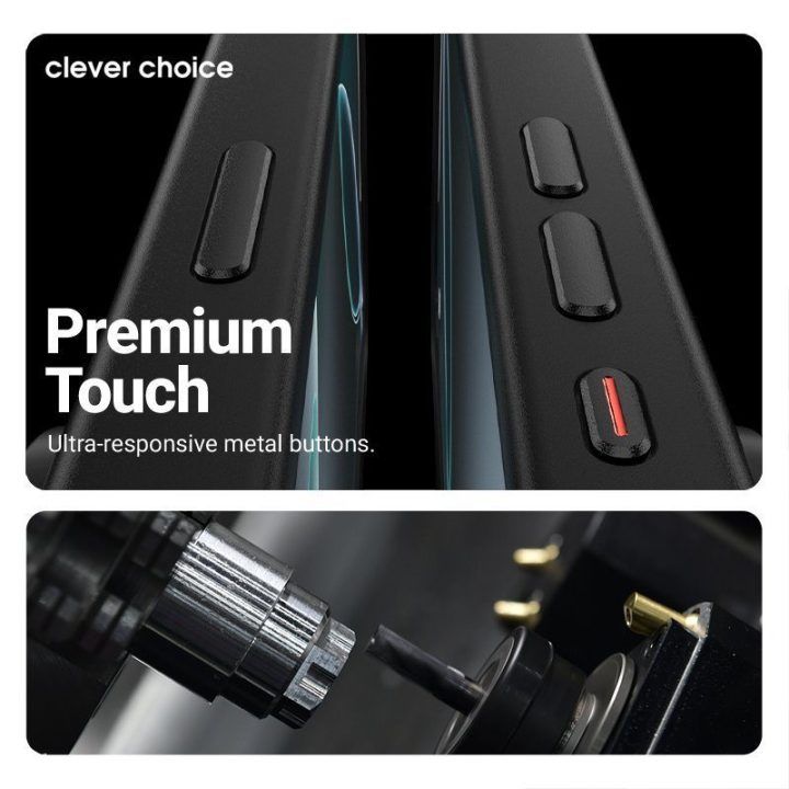 Dėklas iPhone Air, juodas, CRONG Hybrid Frost MAG Cover