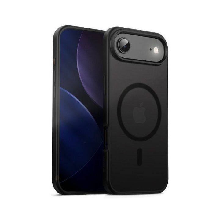 Dėklas iPhone Air, juodas, CRONG Hybrid Frost MAG Cover