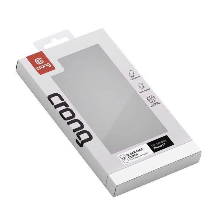 Permatomas dėklas iPhone 17 Crong Clear MAG Cover