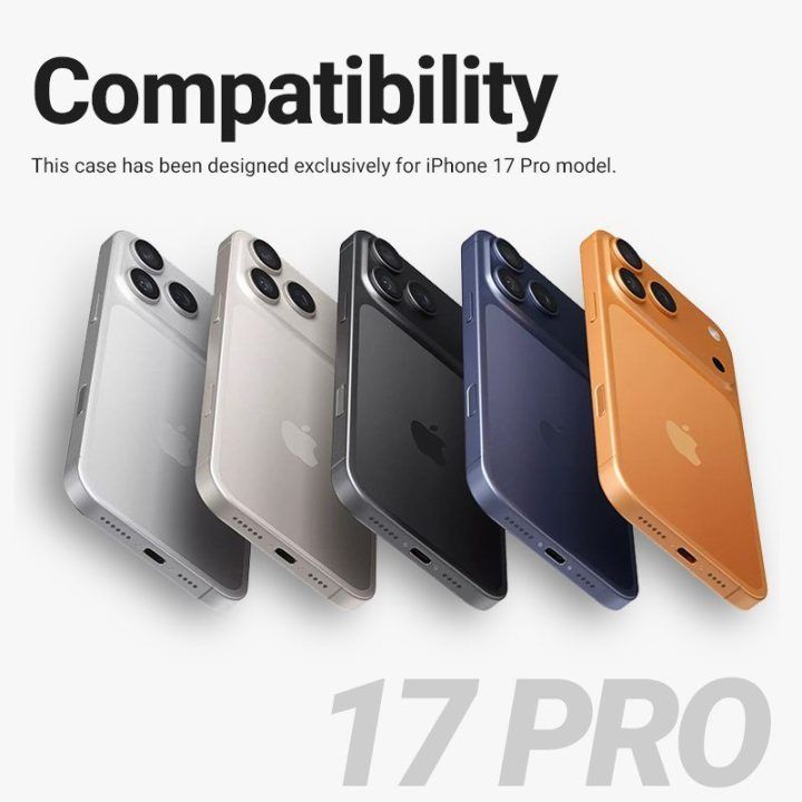 Permatomas dėklas iPhone 17 Pro Crong Clear MAG Cover