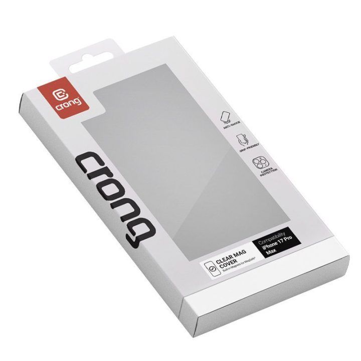 Permatomas dėklas iPhone 17 Pro Max, Crong Clear MAG Cover