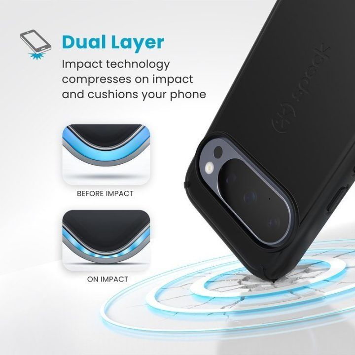 Dėklas Speck ImpactHero Slim Google Pixel 10 / 10 Pro, juodas
