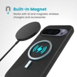 Dėklas Google Pixel 10 Pro XL, juodas/pilkas, Speck Presidio2 Grip Magnet