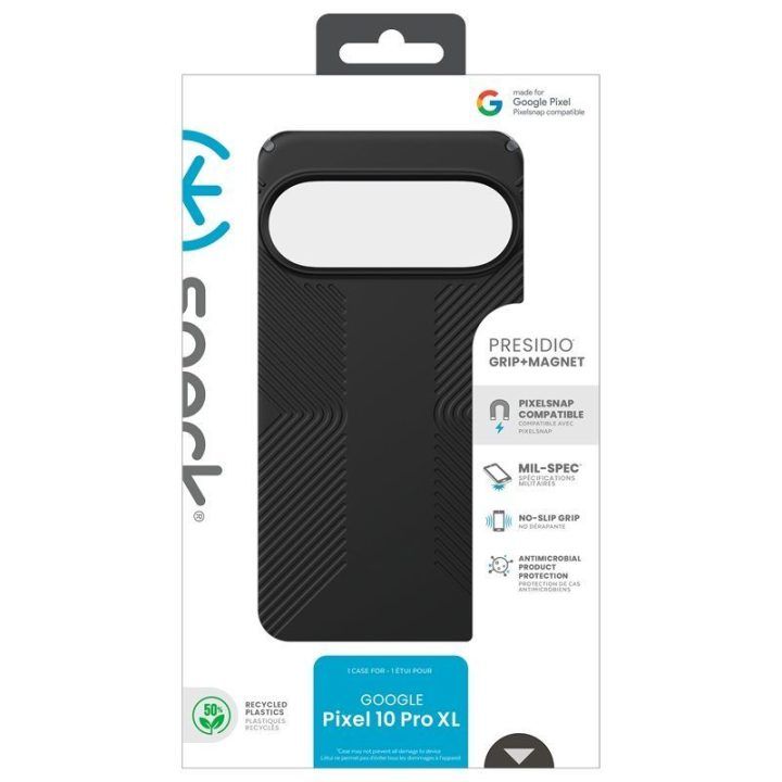Dėklas Google Pixel 10 Pro XL, juodas/pilkas, Speck Presidio2 Grip Magnet