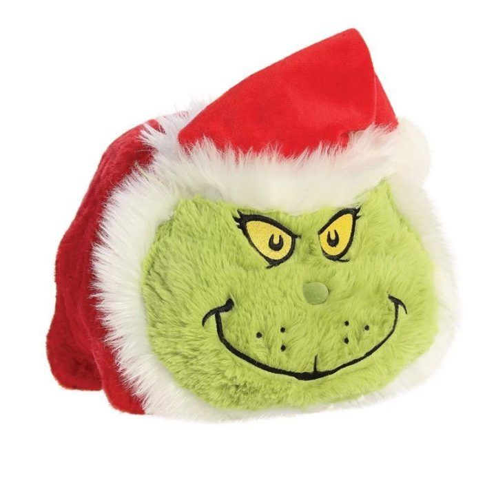 Minkštas žaislas Grinch su Kalėdų senelio kostiumu, 25 cm