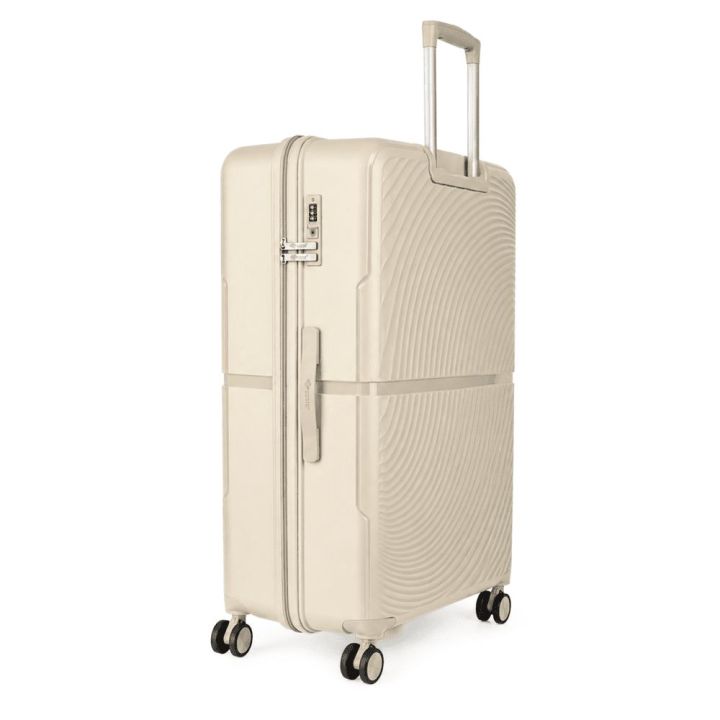 Smėlio spalvos PP lagaminas 31″ Solier