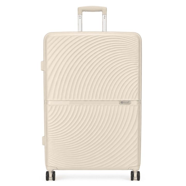 Smėlio spalvos PP lagaminas 31″ Solier