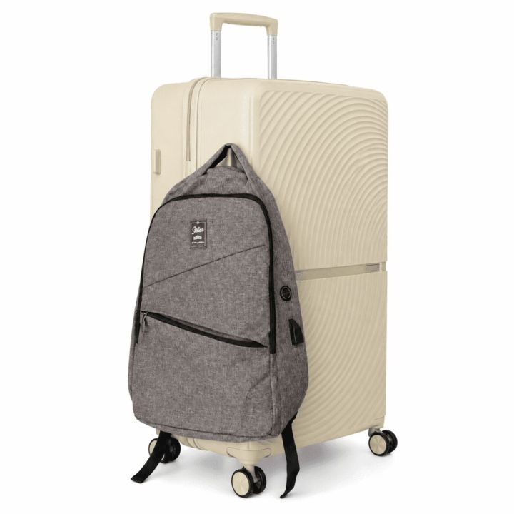 Smėlio spalvos PP lagaminas 31″ Solier