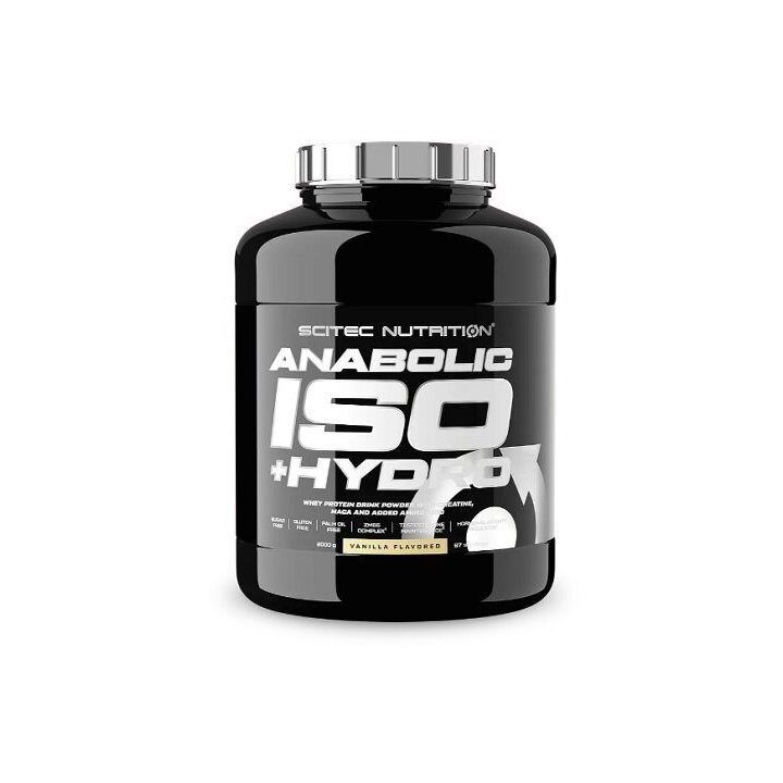 Baltymų milteliai Scitec Anabolic Iso+Hydro 2000 g, vanilės skonio