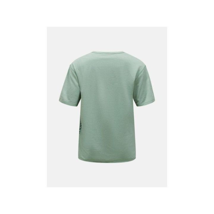 Moteriški marškinėliai Peak Performance W Trail Short Sleeve, žali