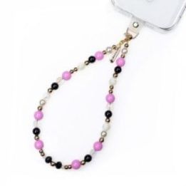 Telefono pakabukas Chic Beads, aukso spalvos grandinėlė