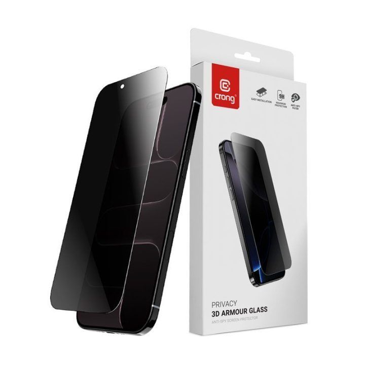 Apsauginis stiklas Crong Privacy 3D Armor Glass iPhone Air