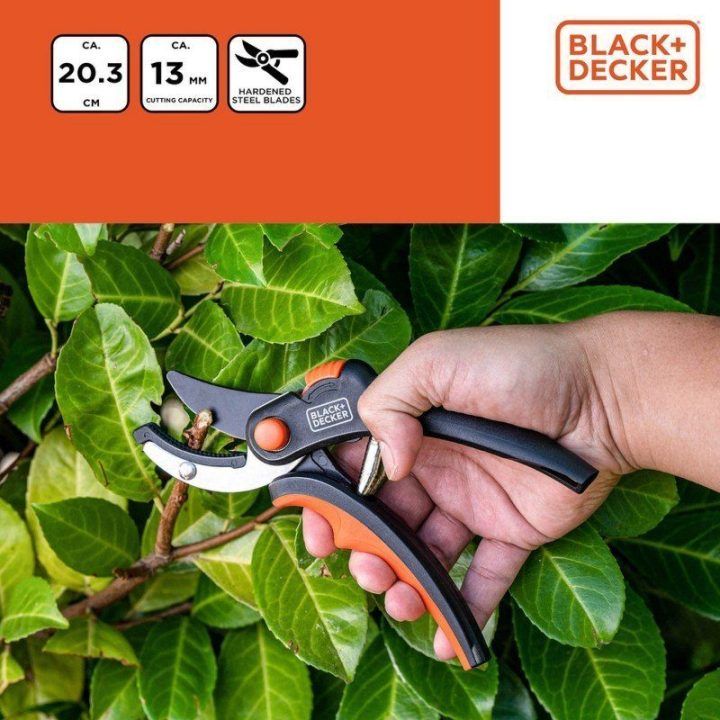 Sodo sekatorius BLACK+DECKER, 20 cm