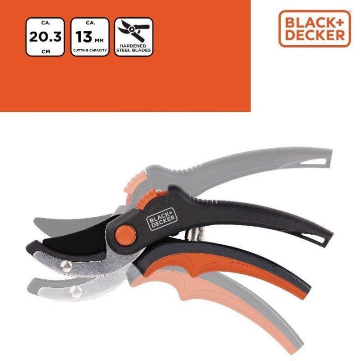 Sodo sekatorius BLACK+DECKER, 20 cm
