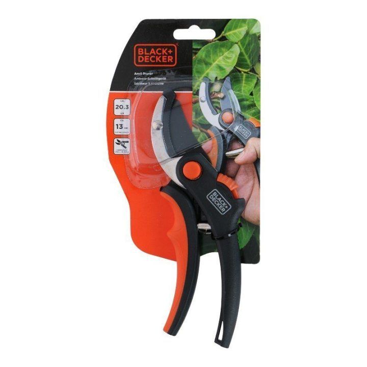 Sodo sekatorius BLACK+DECKER, 20 cm