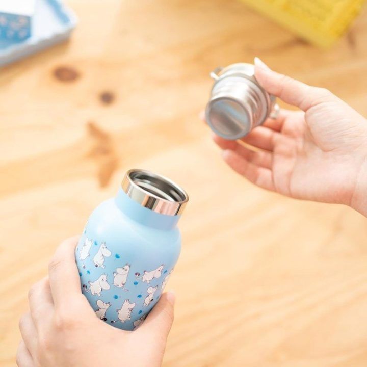 Moomins nerūdijančio plieno gertuvė su laikikliu, 500 ml